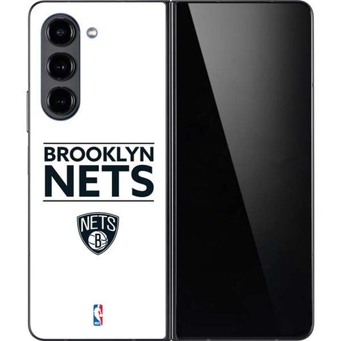 NBA Brooklyn Nets Standard - White Galaxy Z Fold5 5G Skin